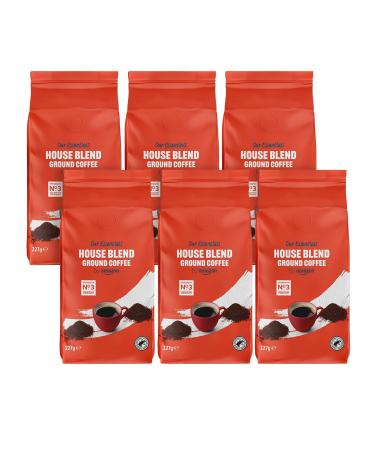 by Amazon Classic Blend Ground Coffee Medium Roast 3 Pounds 8 Ounce Pack of 6 - Rainforest Alliance Certified