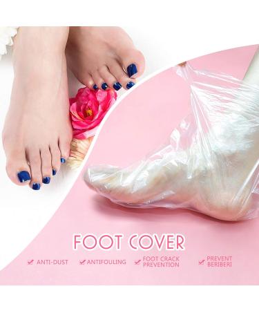Milists Disposable Transparent Plastic Boot Covers - 100 Pieces for Paraffin Wax Therapy & Spa Treatments - Buy Online on GoSupps.com