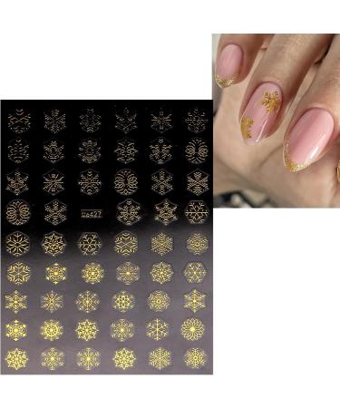JMEOWIO 10 Sheets Christmas Snowflake Nail Art Stickers Decals Self-Adhesive Winter Holiday Nail Supplies Nail Art Design Decoration Accessories - Buy Online on GoSupps.com