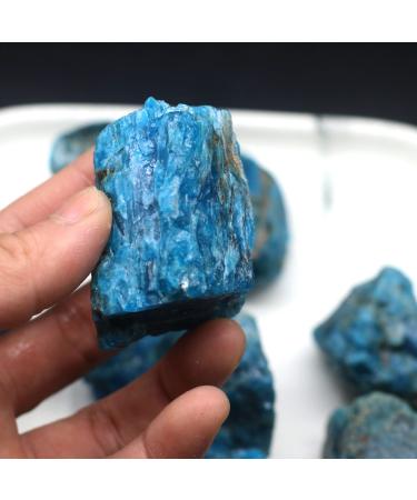 Crystal NaturalApatite Crystal Rough Raw Stone Rock Specimen ERTEYIN (Size : 40-50g)