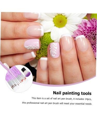 minkissy 1 Set Dust Brush Suit Nail Nylon Brush Nail Line Nail Brush Pen Acrylic Nail Tips Builder Brush Nail Painting Brush Nail Kits Pens 3d Acrylic Rod Tool - Buy Online on GoSupps.com