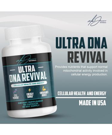Alex Jones Naturals NAD+ Support Supplement | Ultra DNA Revival Formula | Cellular Energy & Wellness Support | Premium NMN + Resveratrol Blend | Vegan Capsules | 60 Count - Buy Online on GoSupps.com