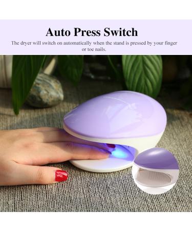 TOUCHBeauty Mini UV LED Nail Polish Dryer - Purple 1439 for Teens/Beginners | Fast Drying for Regular Gel Polish - Buy Online on GoSupps.com