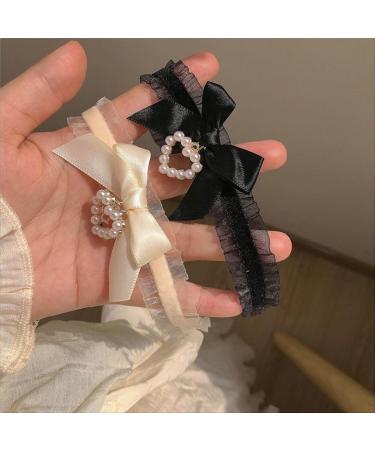 Oralgos Elegant Lace Heart Pendant Necklace for Women - Modern Pearl Collar Chain Decoration - Buy Online on GoSupps.com