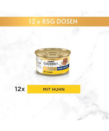 Buy Gourmet PURINA GOURMET Gold Fine Pate Wet Cat Food with Chicken - 12-Pack (12 x 85g) | Premium International Shipping Available - Buy Online on GoSupps.com