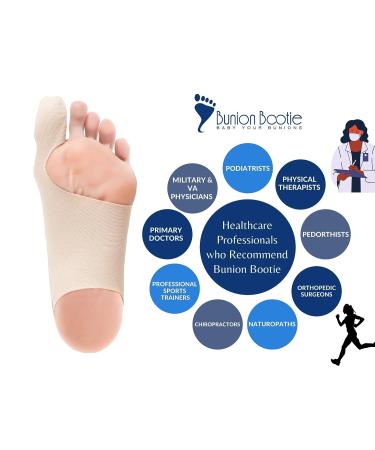 Bunion Bootie Ultra-Thin Bunion Corrector for Women - Big Toe Straightener for Bunion Relief | Premium Bunion Socks for Bunions Correction - Medium-Left Foot - Buy Online on GoSupps.com