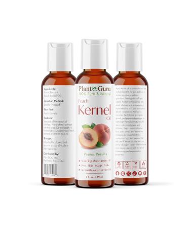 Peach Kernel Oil 2 oz - 100% Pure & Natural Carrier Oil for Cooking Skin Hair & Body Moisturizing - Shop Internationally - Buy Online on GoSupps.com