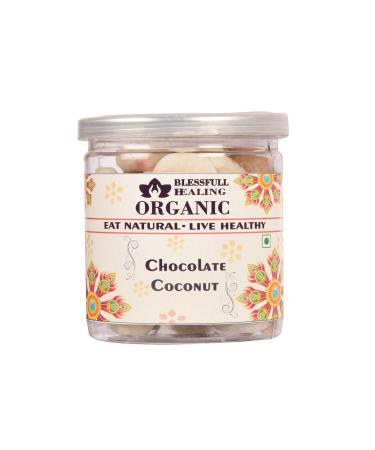 Blessfull Healing Organic Chocolate Coconut 300 Gram Airtight Container (Packing May Vary)
