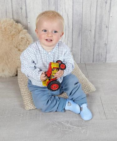 Baypods Baby Shoes: Soft Soled T Bar Style Pre Walker Shoes for Boys & Girls - Sky Blue | Made in England - Buy Online on GoSupps.com