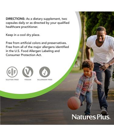 NaturesPlus Hema-Plex Iron Capsules - 85mg Elemental Iron + Vitamin C & Bioflavonoids - Vegan & Gluten-Free | 60 Capsules - Buy Online on GoSupps.com