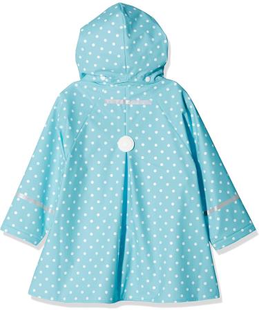 Playshoes Unisex Kid's Raincoat 116 Turquoise Dots | Windproof & Waterproof Rainwear - Buy Online on GoSupps.com