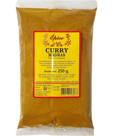 Madras Curry 250g - Golden Spice, 100% Natural, No Additives, No Artificial Flavors, No Preservatives
