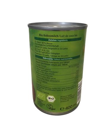 Buy Alnatura Organic Coconut Milk 400ml - International Shipping Available - Buy Online on GoSupps.com