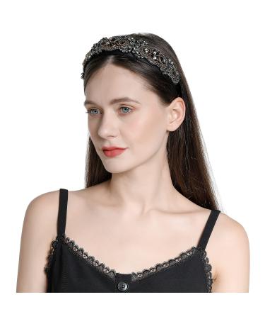QIANXUAN Rhinestone Headband - Crystal Beaded Embellished Hair Accessory for Women - Buy Online on GoSupps.com