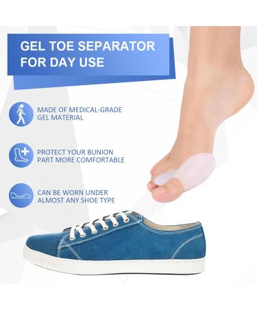 Shop Liyjtk Silicone Valgus Toe Separator Wrap Set - Protective Corrector for Inflammation & Foot Care | White - Buy Online on GoSupps.com