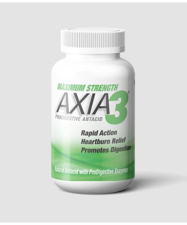 Axia3 ProDigestive Natural Heartburn Relief White 90 Count - Fast-Acting Heartburn Relief - Pack of 1 - Buy Online on GoSupps.com
