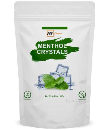 mGanna Food Grade Menthol Crystals 227g / 0.5lbs Natural Refreshing Multipurpose