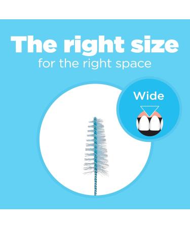 GUM Proxabrush Go-Betweens Refills - Wide Interdental Brushes - 16ct Soft Bristle Dental Picks - Compatible with Permanent Handle - International Shipping Available - Buy Online on GoSupps.com