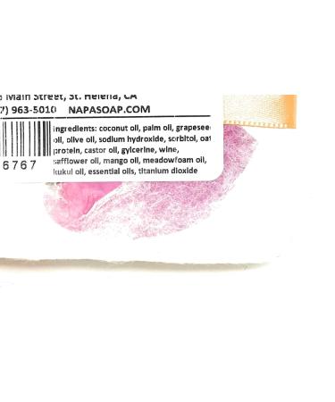 Napa Soap Mandarin Chardonnay Hand & Body Bar - Unique Wine Scented Soap for Gentle Skincare | All-Natural Handmade Spa Gift for Men & Women - Buy Online on GoSupps.com