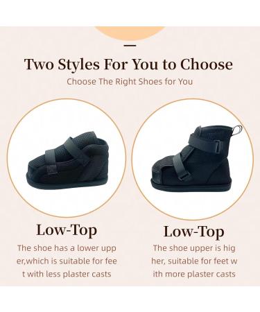 Plaster Protection Shoes | Adjustable Medical Walking Shoes for Foot Injuries & Postoperative Recovery | High Top X-Large - Buy Online on GoSupps.com