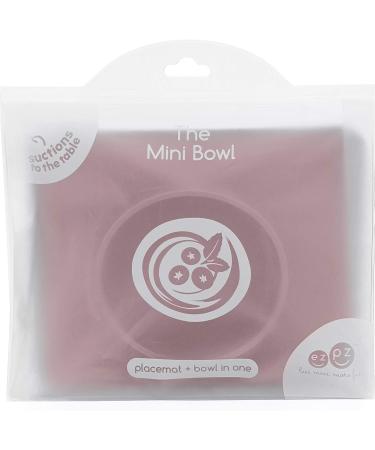 ezpz Mini Bowl (Blush) - Silicone Suction Bowl for Infants + Toddlers with Built-in Placemat - Includes Reusable Travel Bag - Buy Online on GoSupps.com