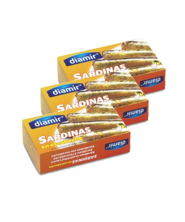 Lot 3x Sardines in escabeche - Box 125g