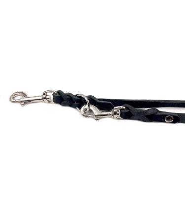 Adjustable Double Dog Liner for Small & Large Dogs - 2.80m x 12mm Black | International Shipping - Buy Online on GoSupps.com