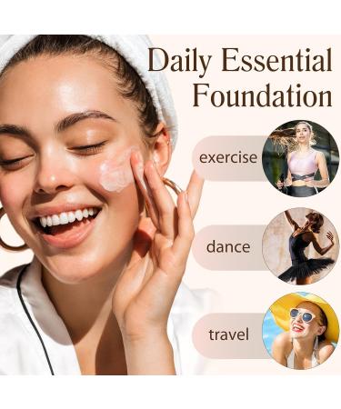  WeiWeiLa 4-in-1 Foundation Concealer and moisturizer SPF 50 light spectrum sunscreen UVA/UVB protection warm foundation - Buy Online on GoSupps.com