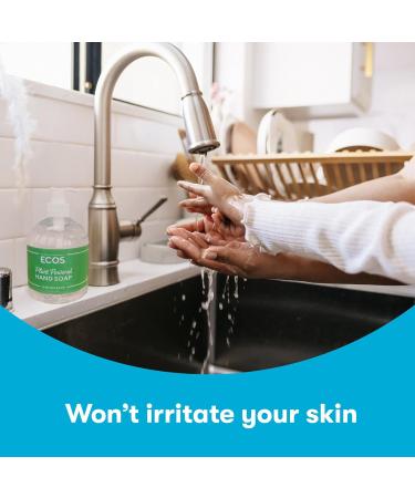 ECOS Hypoallergenic Hand Soap - Plants Based Hand Soap - Safe for Sensitive Skin - Lemongrass - 17 oz Bottle (6 pack) - Buy Online on GoSupps.com