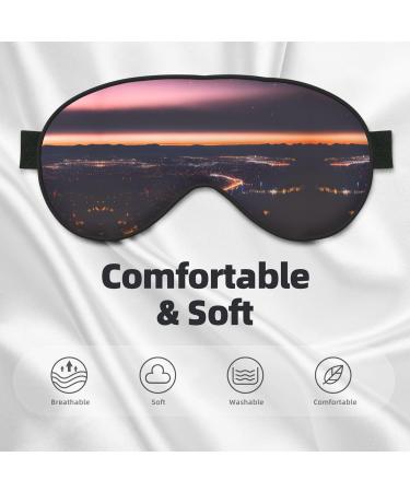 SSIMOO Night Sky Print Eye Mask - Double-Sided Soft Light Blocking for Better Sleep | International Shipping - Buy Online on GoSupps.com