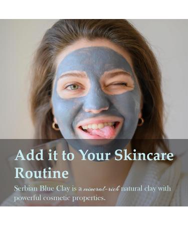 Serbian/ Cambrian Blue Clay Powder by mi nature | 227g( 8 oz) | Blue Clay |Facial masks Face and body exfoliantHair treatment to soften and restore hair follicles - Buy Online on GoSupps.com