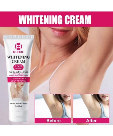 Underarm Whitening Cream - 70ml Nourishing Brightening Cream with Vitamin E and Ceramide | Women's Underarm Cream Moisturizes Underarms Elbows Breasts Aibyks - Buy Online on GoSupps.com