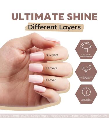 Modelones Nail Polish Set 3 Colors Brown Nude Nail Polish Base and Top Coat & Remover Pads Bubble Natural Skin Tone Glitter Nail Polish Finger Nail Polish Manicure Diy Nail Art Salon Home - Buy Online on GoSupps.com