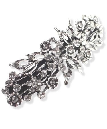 Topkids Accessories in ancient vintage style with rhinestones butterfly flower bridal jewelry wedding pearls 8 cm