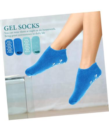 HONMEET 2 Pairs Gel Socks Heel Socks for Dry Cracked Feet Features Socks for Women Reusable Moisturizing Socks Dry Feet Socks Cracked Heel Repair Socks Foot Spa Socks Vegetable Gel 22.00X10.00X1.00CM - Buy Online on GoSupps.com