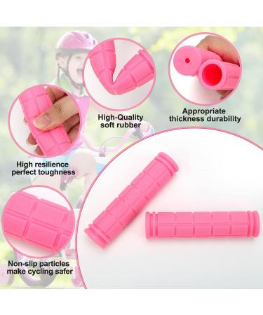 Kids Non-Slip Pink Bike Handlebar Grips - Perfect for Scooters, Cruisers, and Bikes - Buy Online on GoSupps.com