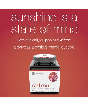 Youtheory Saffron Advanced with Rhodiola - 60 Count Supplement for Mood & Stress Relief - Buy Online on GoSupps.com
