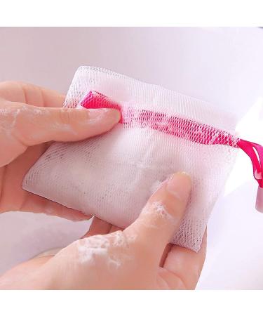 100PCS Exfoliating Mesh Soap Pouch - Bubble Foaming Nets & Soap Saver Bags - Drawstring Holder in Random Colors - Buy Online on GoSupps.com