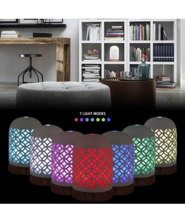 160ml Essential Oil Diffuser & Cool Mist Humidifier with 7 Colors LED Night Lamps - Whisper-Quiet Ultrasonic Ceramics - Copper Coin Pattern - US 120V - Buy Online on GoSupps.com