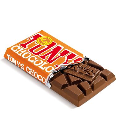  Tony's Chocolonely Tony's Chocolonely - Whole Milk Chocolate with Caramel and Sea Salt - Chocolate Picture with Caramel Pieces - 32% Cocoa - 15 x 180g - Fairtrade Belgian Chocolate - Buy Online on GoSupps.com