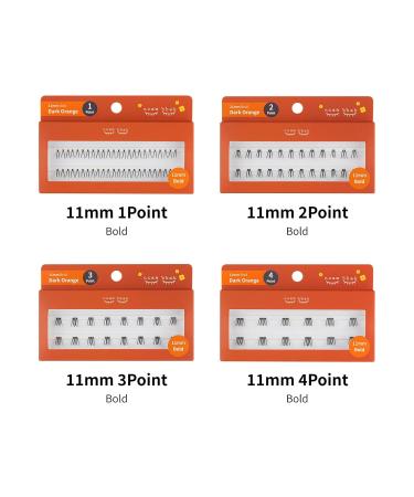 CCAMBBAK Bold False Eyelashes - Handmade Lightweight K-Beauty Individual Lashes for Natural Look - Lengthening & Authentic 12mm Black Wisps - Buy Online on GoSupps.com