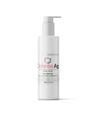 Defense Ag Hand Soap with Goodness of Silver Oat Extracts Vitamin E Coconut Oil & MINT Essential Oil | Paraben free Moisturizing Everyday Hand Soap- 8 Ounce (236ml)