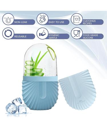 Ice Roller For Face Eyes and Neck To Brighten Skin & Enhance Your Natural Glow/Reusable Facial Treatment to Tighten & Tone Skin & De-Puff The Eye Area (Blue) - Buy Online on GoSupps.com