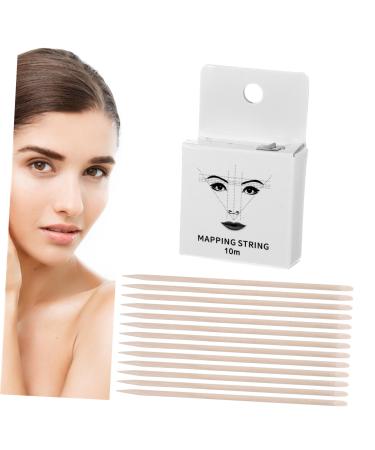 OHPHCALL 1 set string Drawing Beauty Marking Precise Tool Supply Wooden Measuring Facial Thread Ink Brow