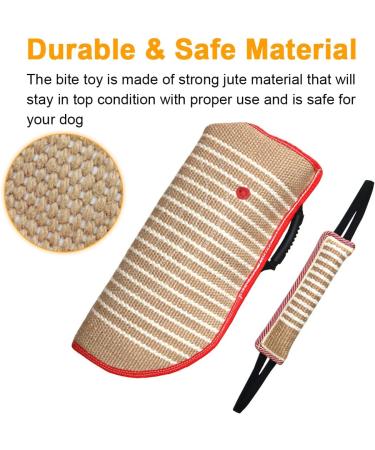 Dog Bite Training Set - Dog Bite Sleeve Dog Bite Pillow Tug Toy Dog Training Stick - Professional Training Equipment for Training Biting Interactive Fetch K9 Puppy (Transverse Stripe) Striped - Buy Online on GoSupps.com