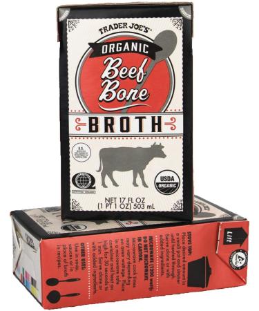 Trader Joe's Organic Beef Bone Broth - 2 Pack | Premium Quality, Nutrient-Rich Broth - Buy Online on GoSupps.com