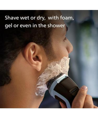 Philips Electric Shaver Series 3000X - Men's Wet & Dry Shaver in Celestial Blue with SkinProtect Technology & Pop-up Trimmer (Model X3053/00) - Buy Online on GoSupps.com