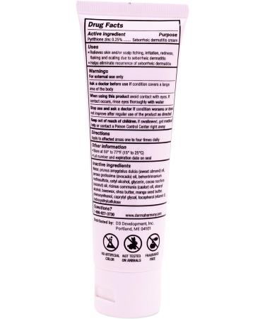 Dermaharmony Seborrheic Dermatitis Cream 3 fl oz - Relieves Skin & Scalp Itching, Redness & Flaking - Buy Online on GoSupps.com