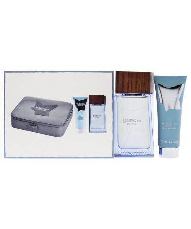 Lolita Lempicka Lolita Lempicka 3.4oz EDT Spray 2.5oz Perfume After Shave Gel Textile Pouch Women 3 Pc Gift Set
