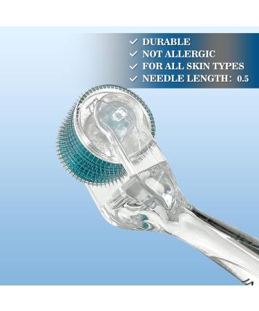 Derma Roller Beard Growth Kit - 540 Titanium Microneedling Roller for Face & Beard Growth - Includes Travel Case - 0.5mm - Buy Online on GoSupps.com